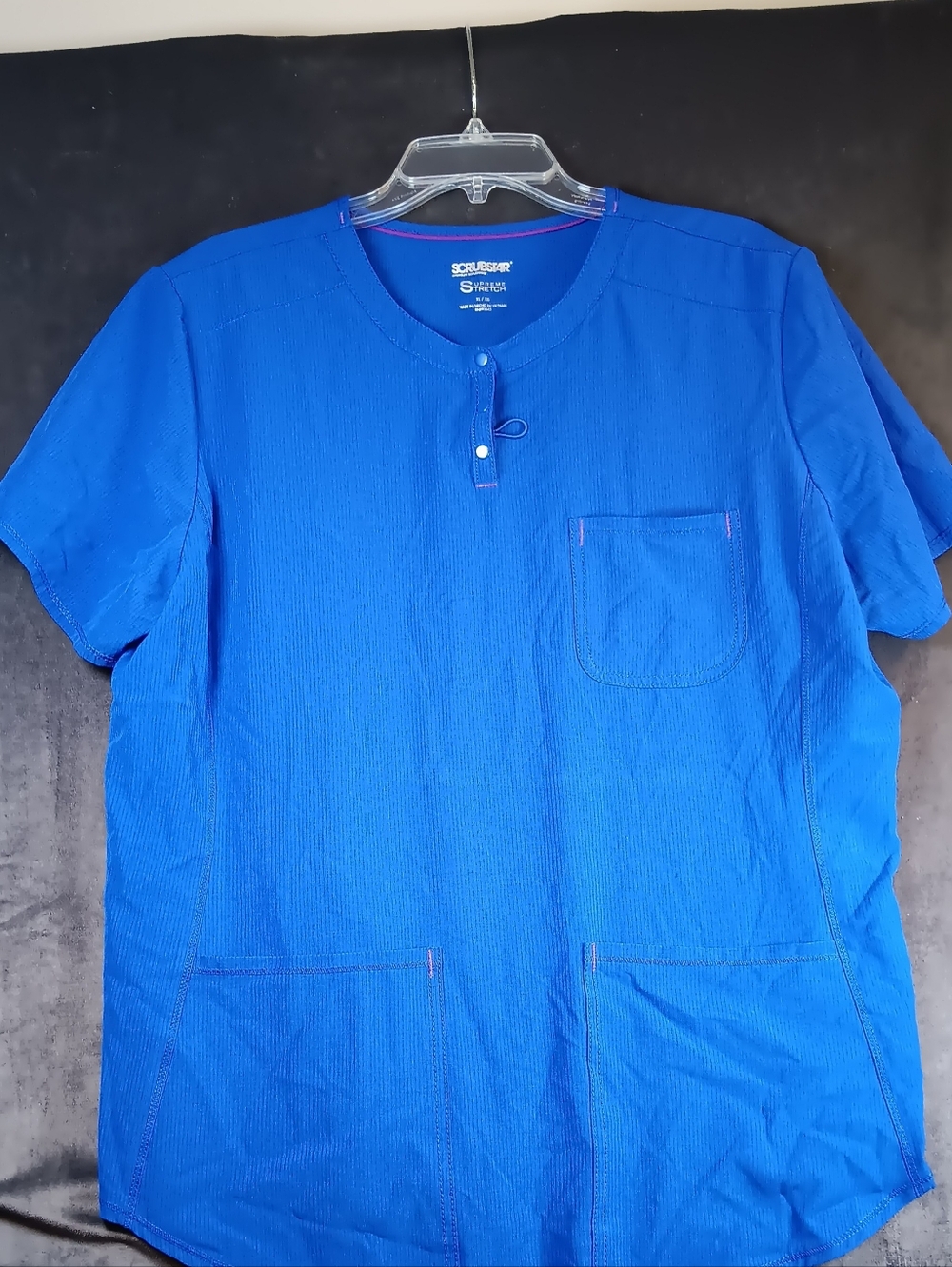 Scrubstar Men’s Royal Blue Crewneck Work Shirt